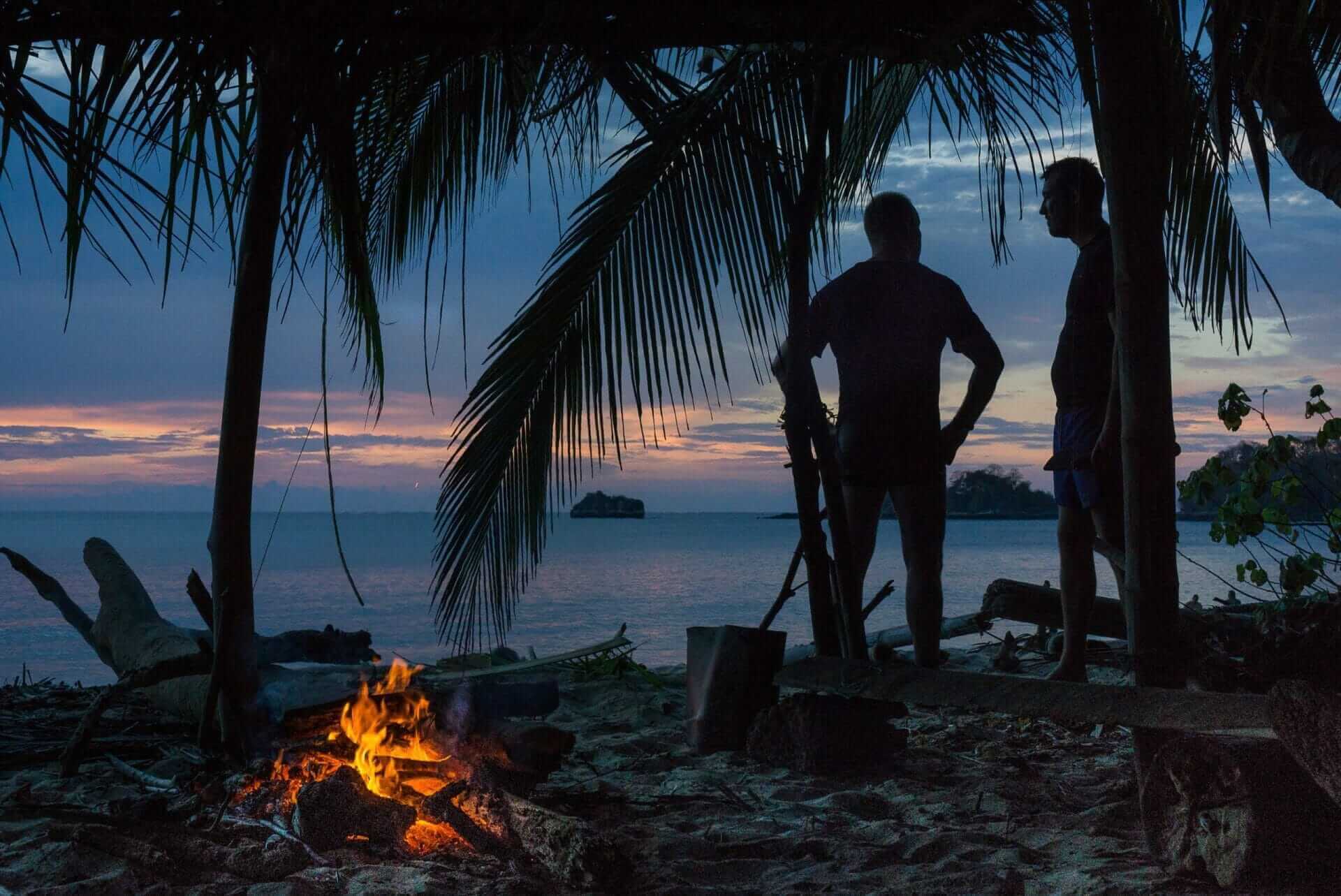 How to Make a Fire in the Wilderness 1 sunset & how to make a fire