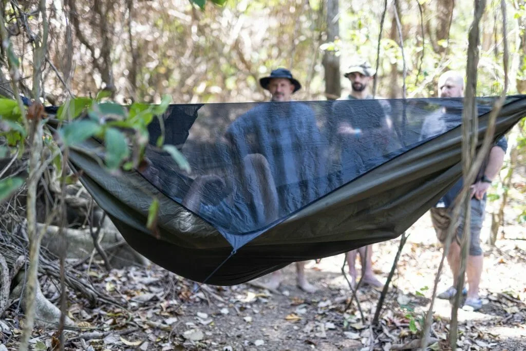 Man in hammock in the jungle