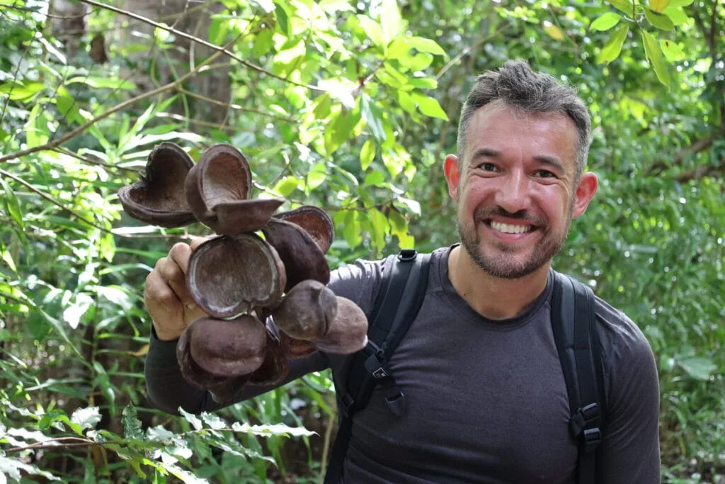 Man smiling in nature