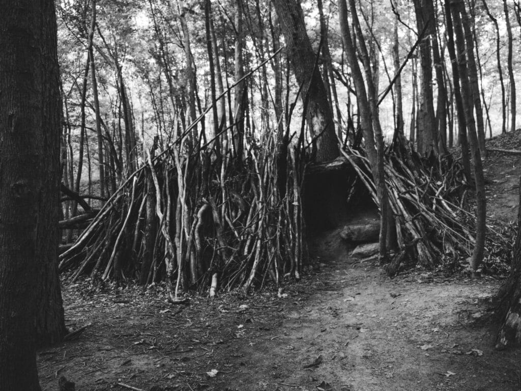 How to build a Shelter: Your Home Away From Home 2 Forest shelter. Image by Cris Bair