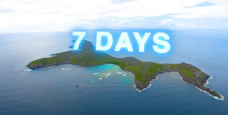 Mr Beast survives on desert island