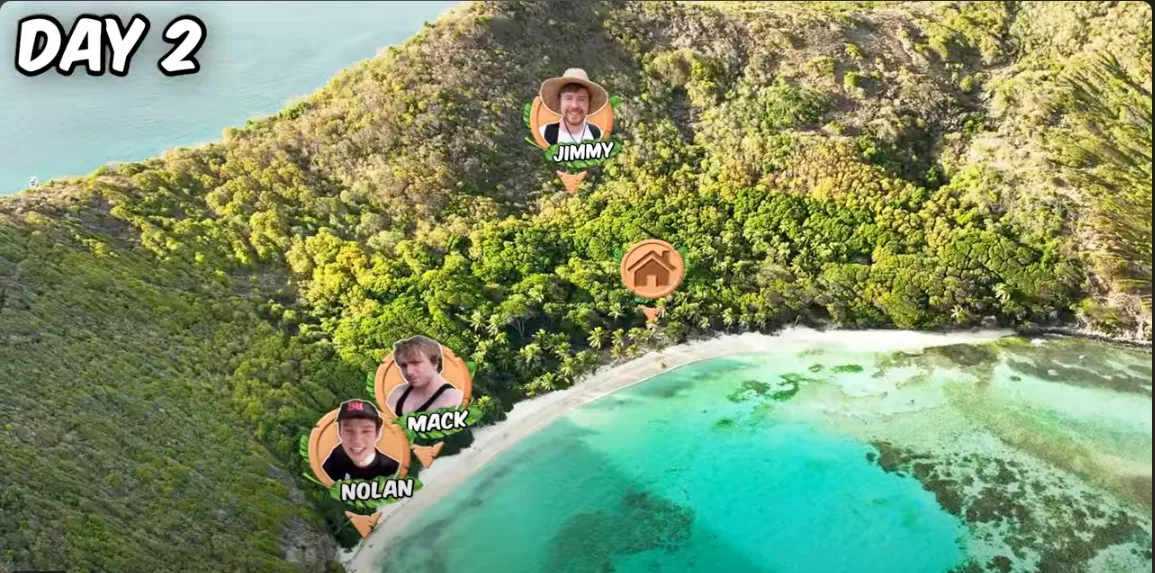 Mr Beast Tries Out the Desert Island Life 4 Mr Beast location on desert island
