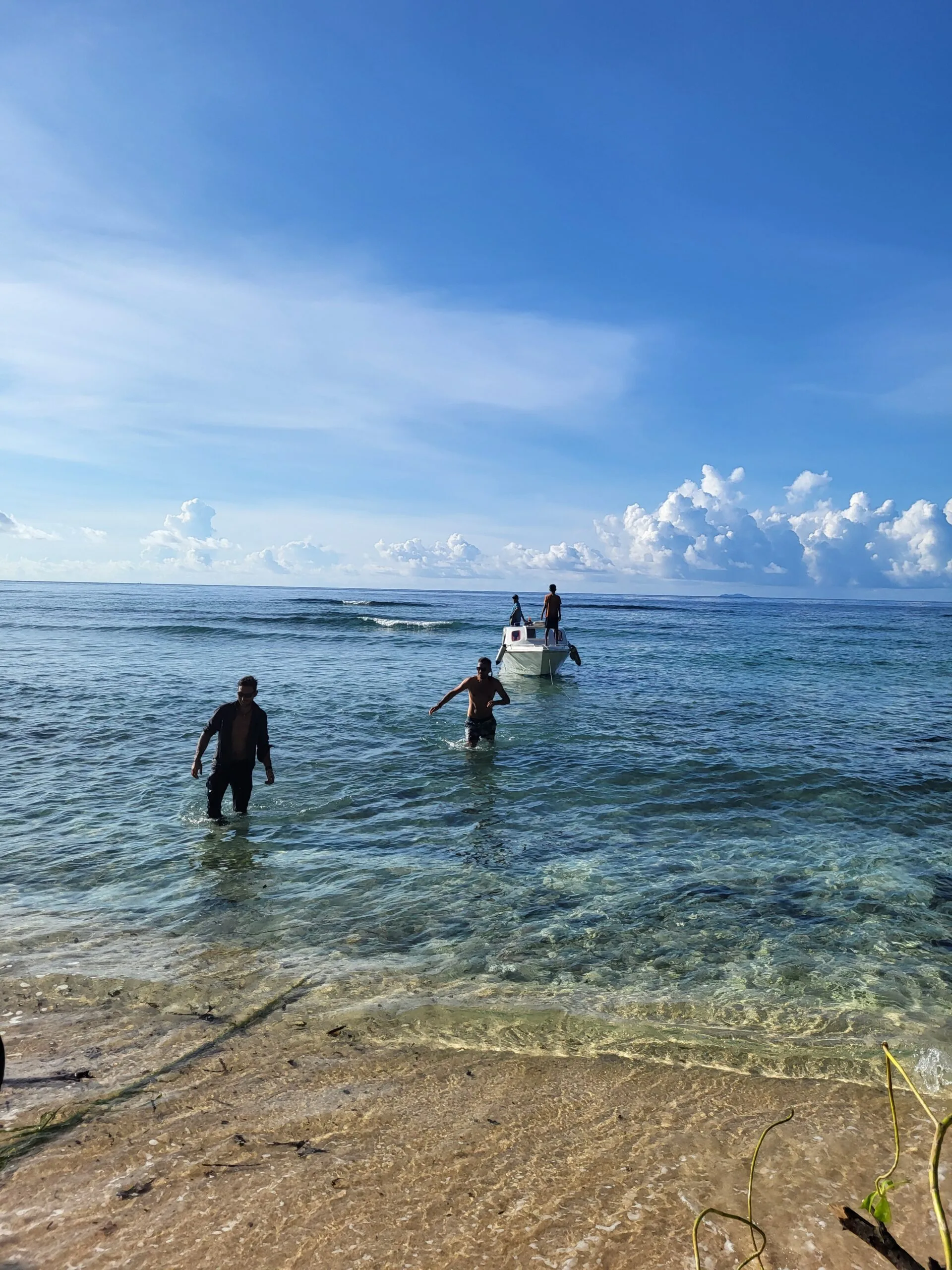 Being rescued after survival phase Indonesia