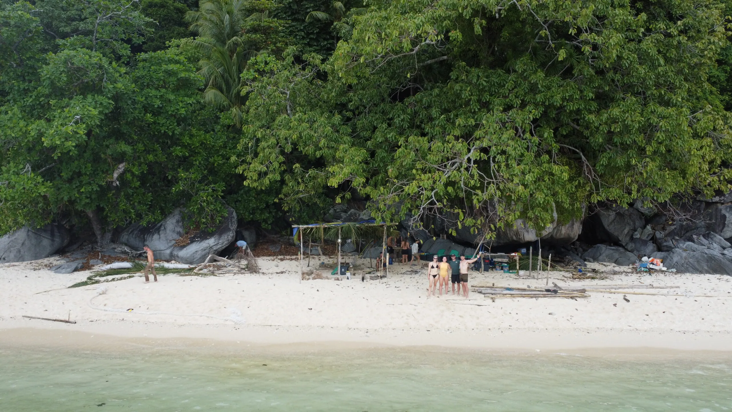 Shelter on beach Indonesia
