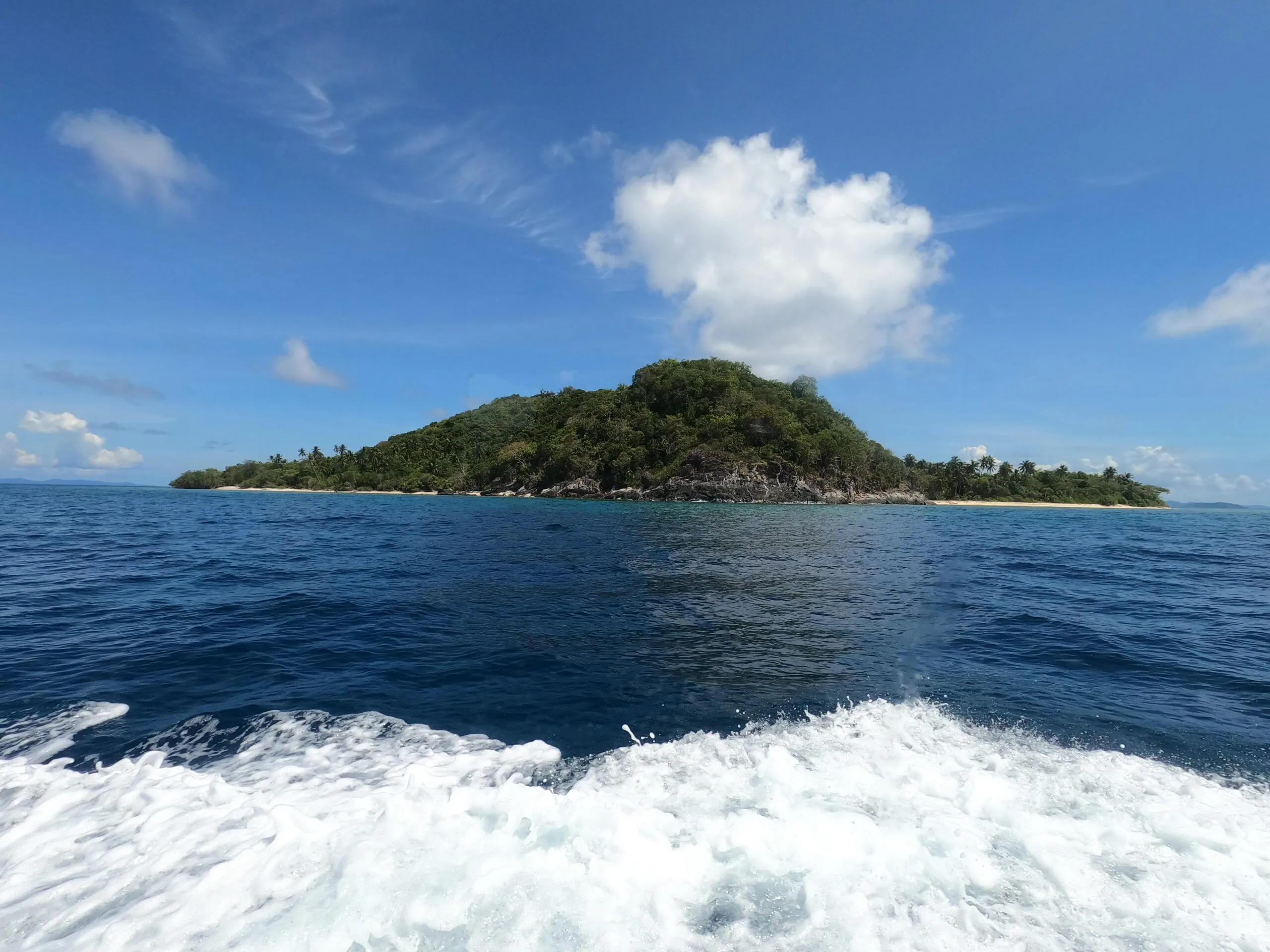 Island in Inonesia from boat