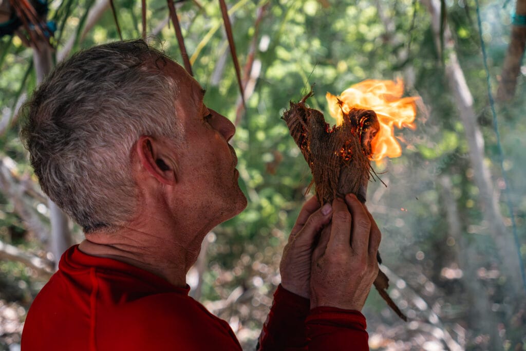How to Start a Fire with a Bow Drill 10 bow 1