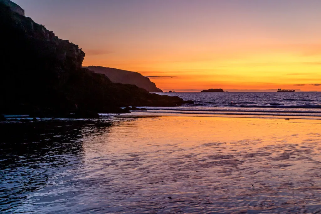 Sunset in little haven