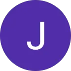Purple circle with white letter J